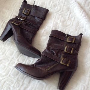 ANKLE BROWN BOOTIES 7 NWOT